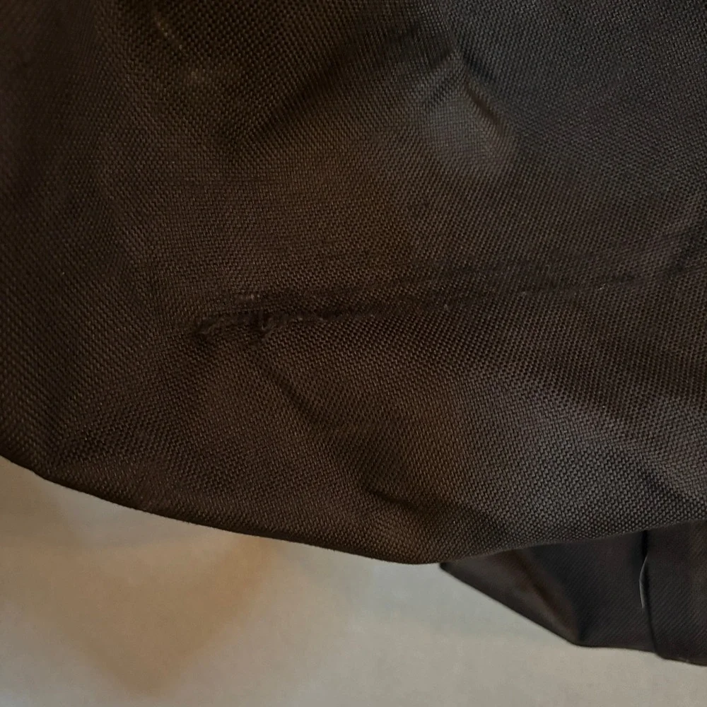 VTG Rare JanSport Duffel Bag Made in USA Black Nylon Leather Trim Travel Gym 34